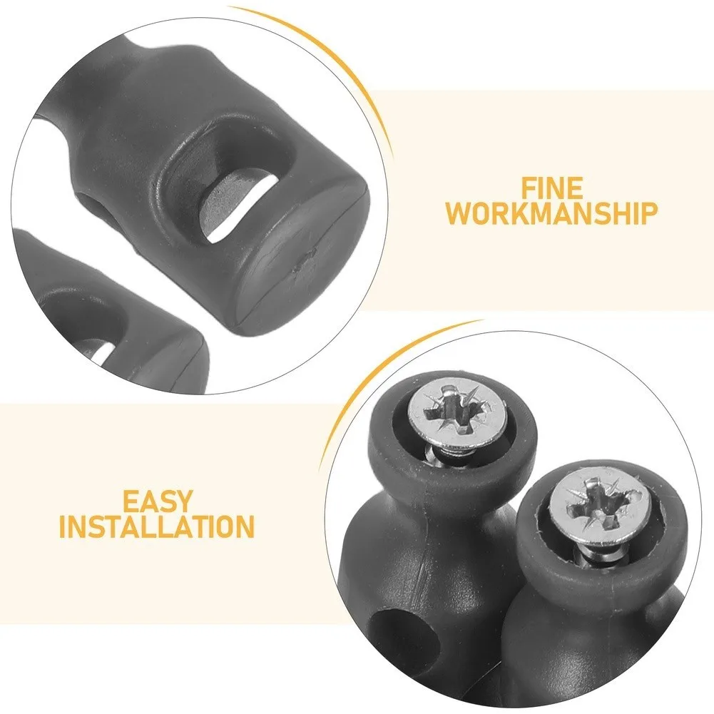 4pcs Plastic Drain Rod Connector Components for Basin Waste Rod Joiner Sink Vanity Drain Assembly Compatible with Standard Fits