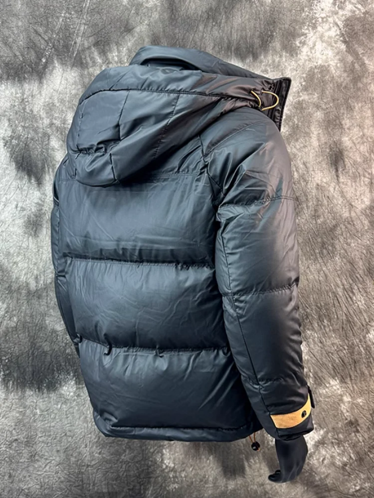 Winter Mens Casual Loose Fit Down Jacket Hooded Windproof Coat Thick Warm Overcoat Streetwear Outside Male New Fashion Jacket