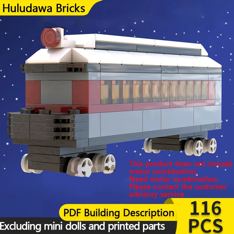 City Car Model MOC Building Bricks Mini Express Observation Car Modular Technology Gifts Holiday Assemble Children Toys Suit