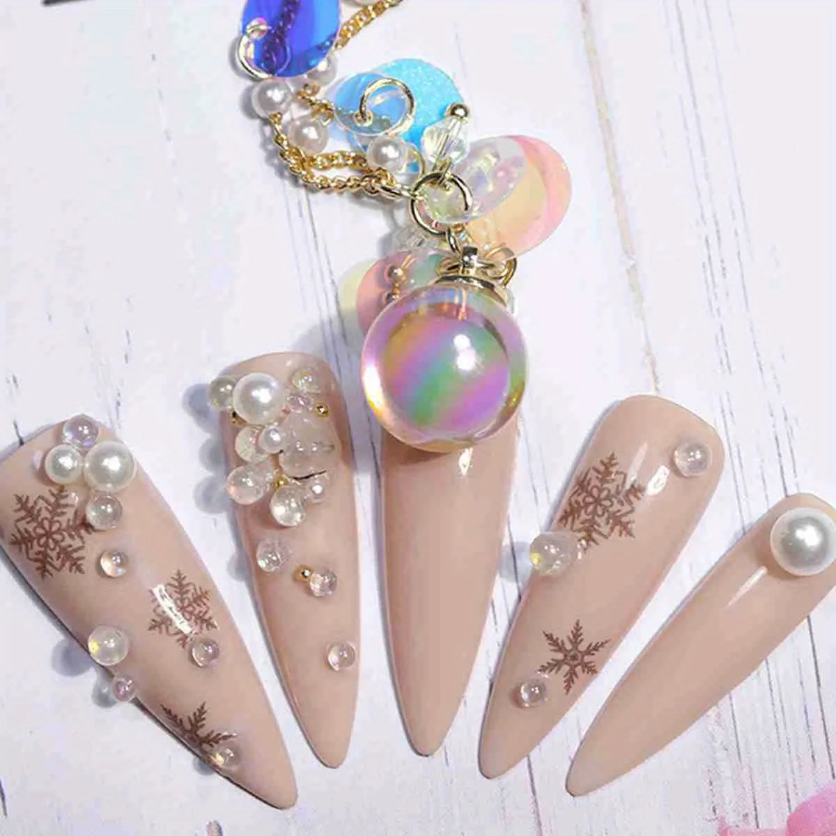 10g Mix1-3mm 3D Glas AB Kristall Nail art Strass Kit Runde Perle Charme Edelsteine Schmuck Diamant mit Werkzeuge Maniküre