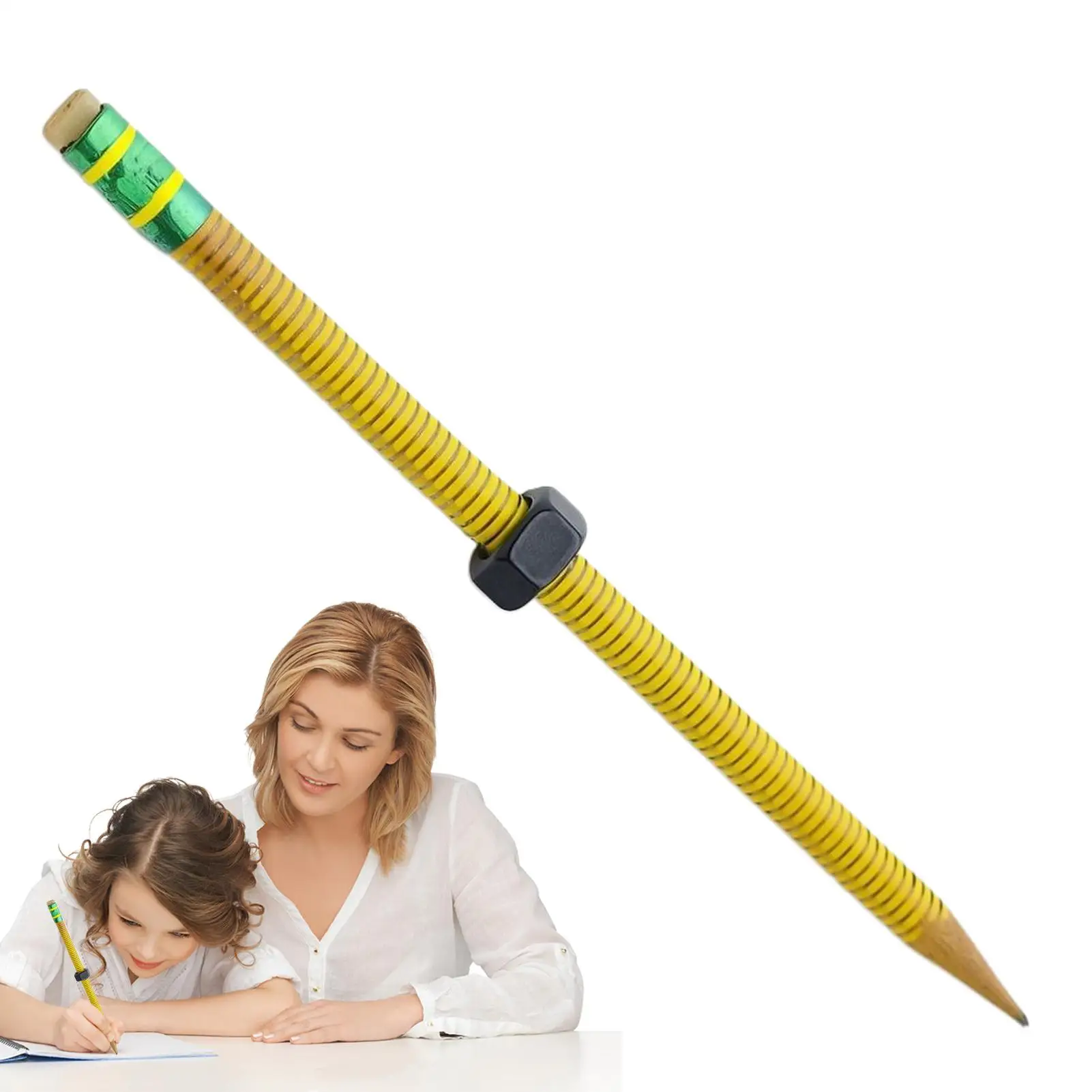 Threaded Pencil Silent Sensory Tool Decompress Threaded Pencils For Kids Adults Portable Writing Tool Stress Reliever For