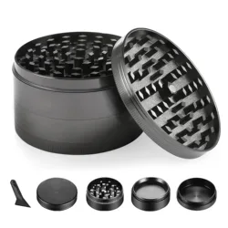 Mini Herb Grinder for Smoking 4 Layers 40mm Mill Zinc Alloy Tobacco Crusher Dry Herbal Grinders Grass Smoke Accessories