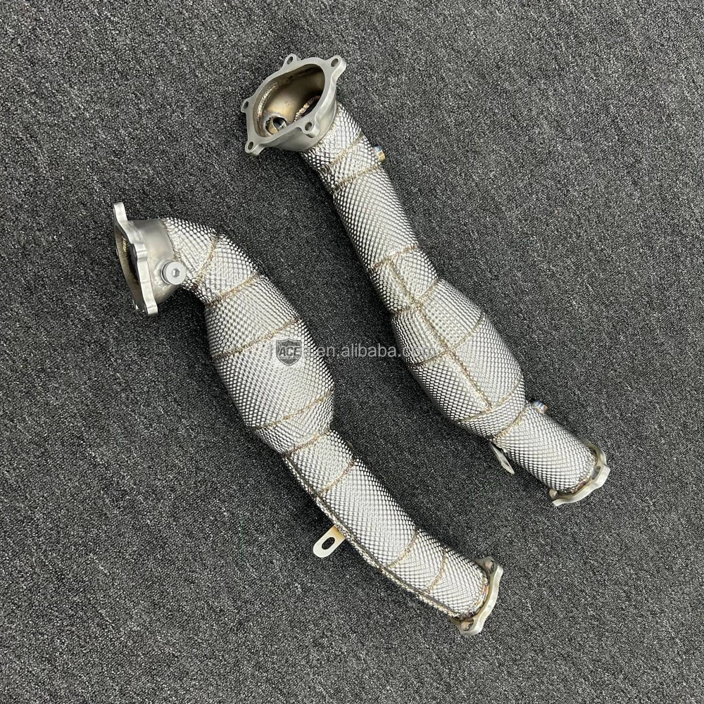 ACE Edelstahl mit Hitzeschutz Hochleistungs-Auspuff-Downpipe für Audi S6 S7 Rs6 Rs7 A8 S8 C7 C7.5 4.0t TFSI (2012~2019) – Detail 4
