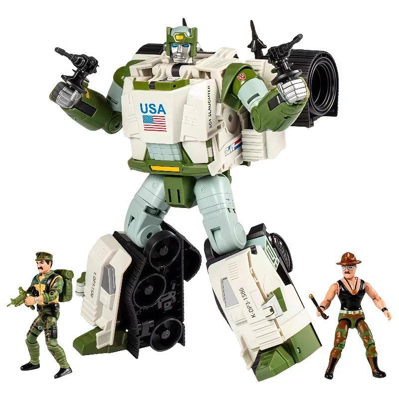 Em estoque hasbro transformadores brinquedos clássicos g1 kup usmc transformador robô figura de ação modelo coletar hobbies brinquedos presente do feriado