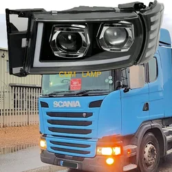 1PCS LED Head Lamp RH 1730958 OR LH 1730953 With Led Corner Lamp 1387155 OR 1385410 Fit For Scania Truck