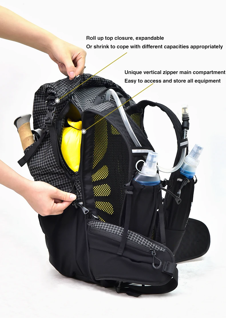 Anmeilu-mochila de Montañismo para hombres y mujeres, Mochila deportiva ligera de gran capacidad, viaje al aire libre, senderismo, todoterreno, 30l