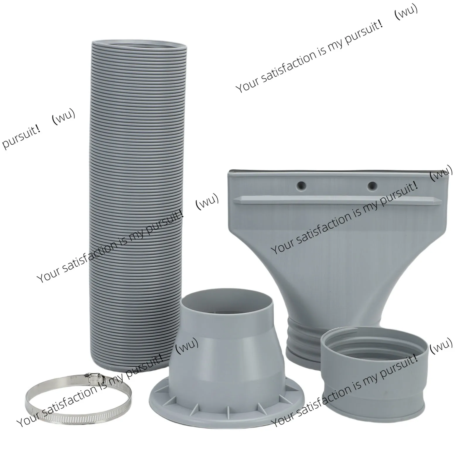 

Exhaust Extension Hose Kit Hobby Paint 67in Flexible with Flat Adapter Craft Projects Parts Accessories HS