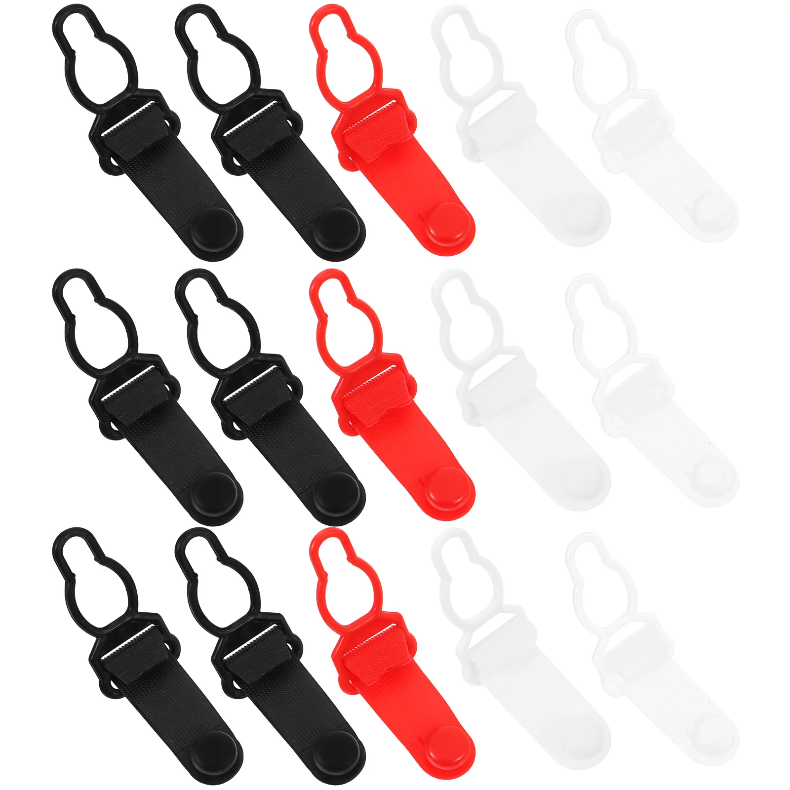 80 Pcs Underwear Button Garter Non-slip Strap Buckle Sock Clamp Accessories Women Unisex Plastic Women's Adjustment Clip