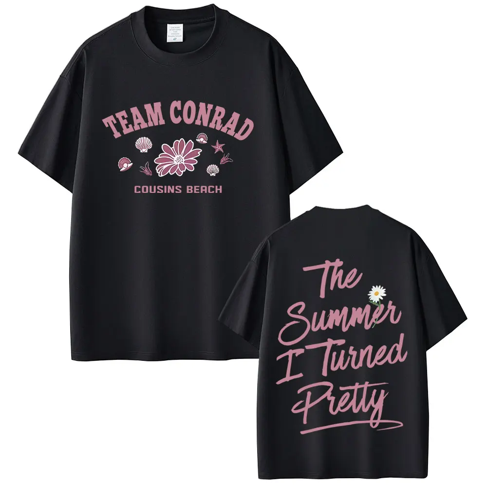 

TV Play The Summer I Turned Pretty Team Conrad Cousins Beach Double Sided Print T-shirt Men Women Fashion Casual Vintage T Shirt