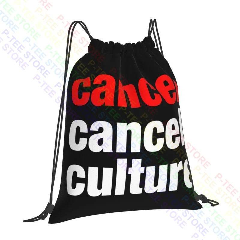 Cancel Cancel Culture Drawstring Bags Gym Bag Gym New Style Storage Bag Riding Backpack