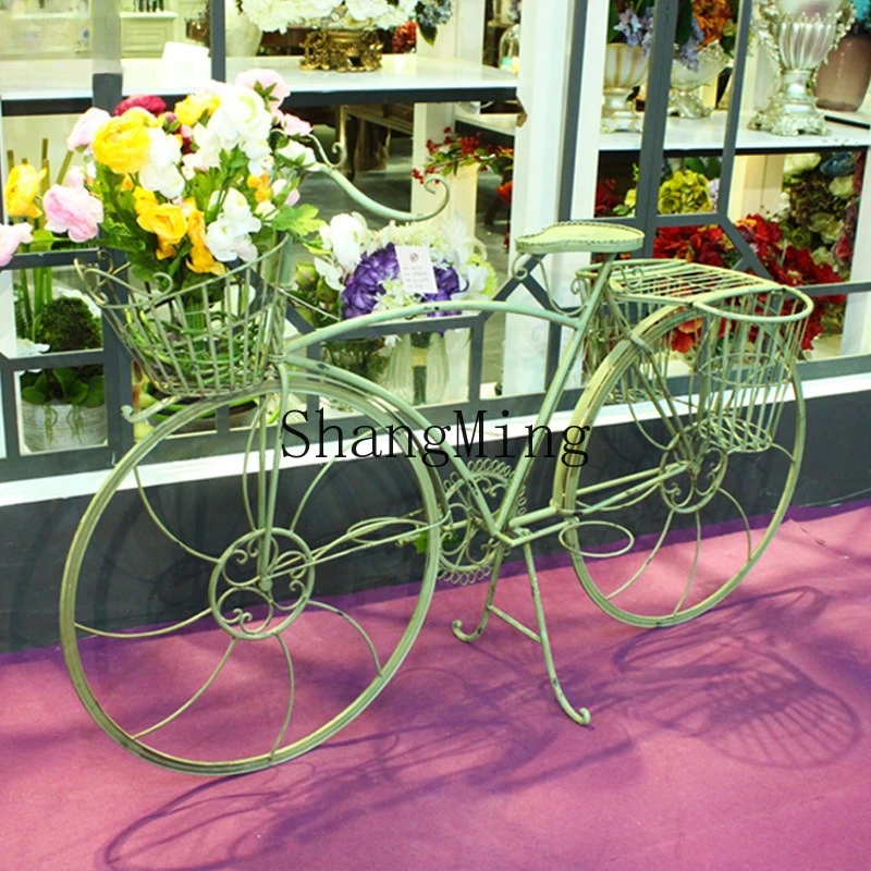 

SM home decoration shooting decorative bicycle wedding photography decorative props flower frame