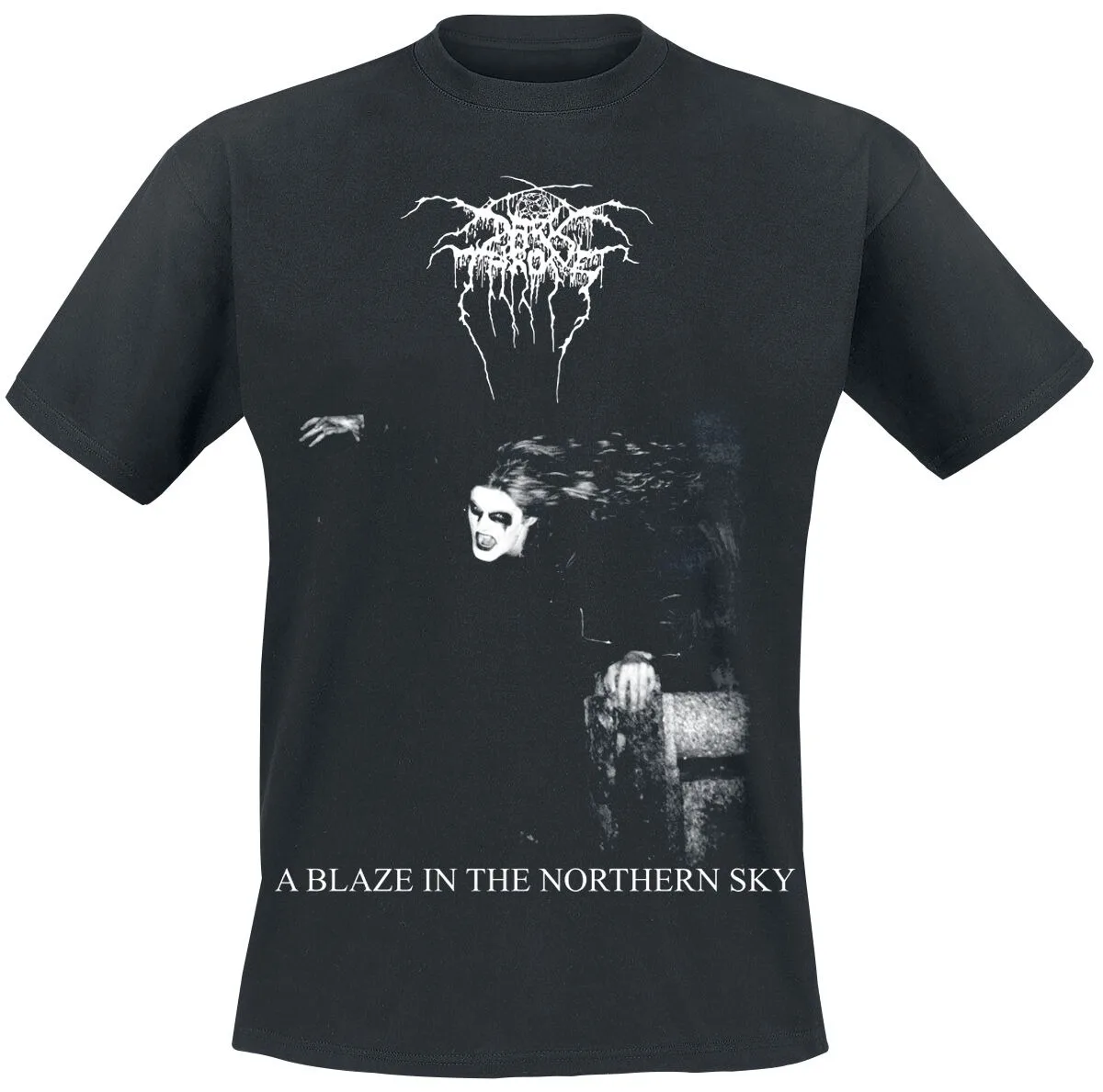 Darkthrone A Blaze in The Northern Sky Unisex T-shirt Corpse Paint Print Black Metal Casual Tee