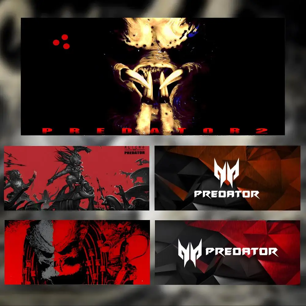 Scary Action Movie P-Predator Mouse Pad Large Thick Desk Pad Stitched Edges Gaming Mouse Mat for PC