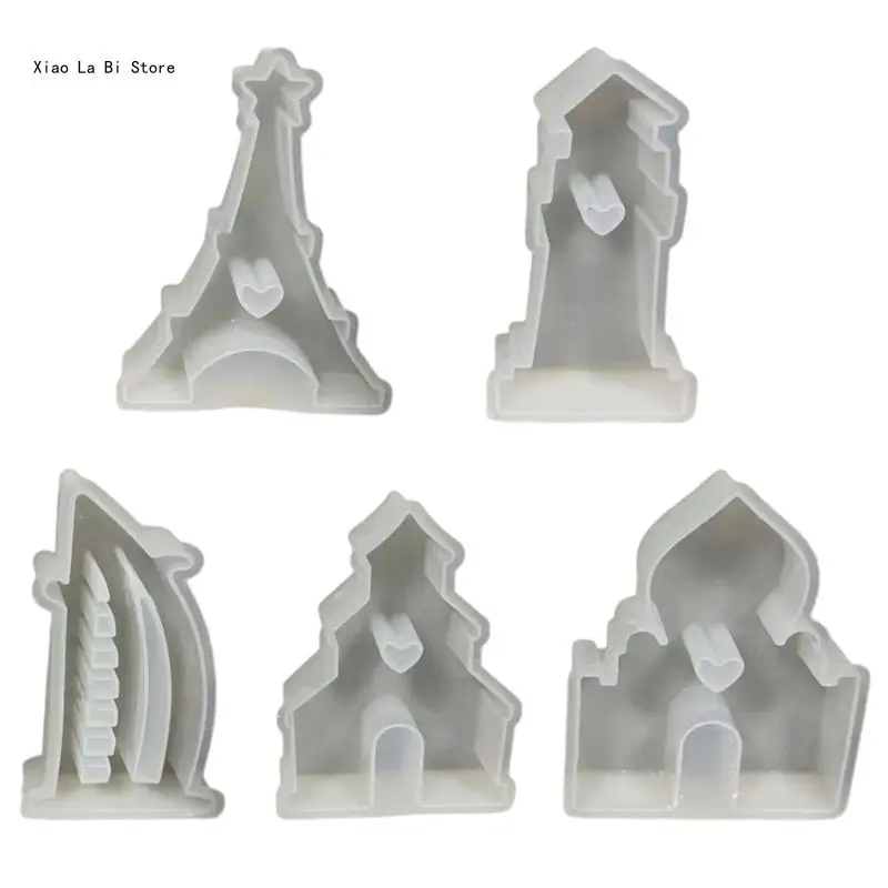 Delicate Tower Silicone Mold Unique Artworks and Handmade Gifts Creative Silicone Mold for Making Soaps Decorations