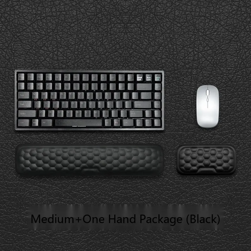 Memory-Schaum Handgelenkauflage Tastaturpad-Set 4-Blättriges Kleeblatt-Design 6 Farben Büro Gaming Schreibtischunterlage – Detail 7