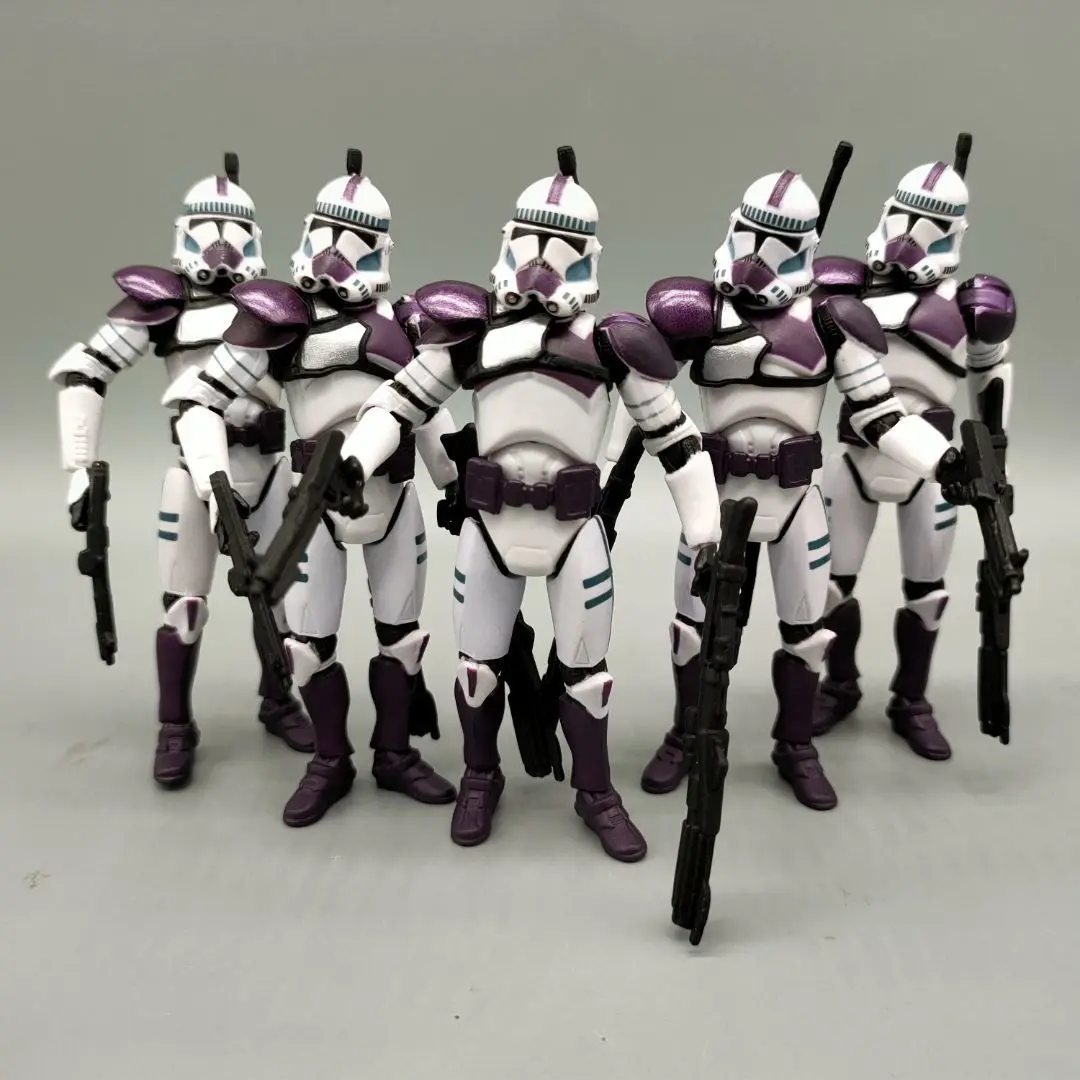 Star Wars Imperial Stormtrooper Action Figure 3.57inch 187 Purple Legion of Soldiers Trooper Movable Figures Statue Model Toys