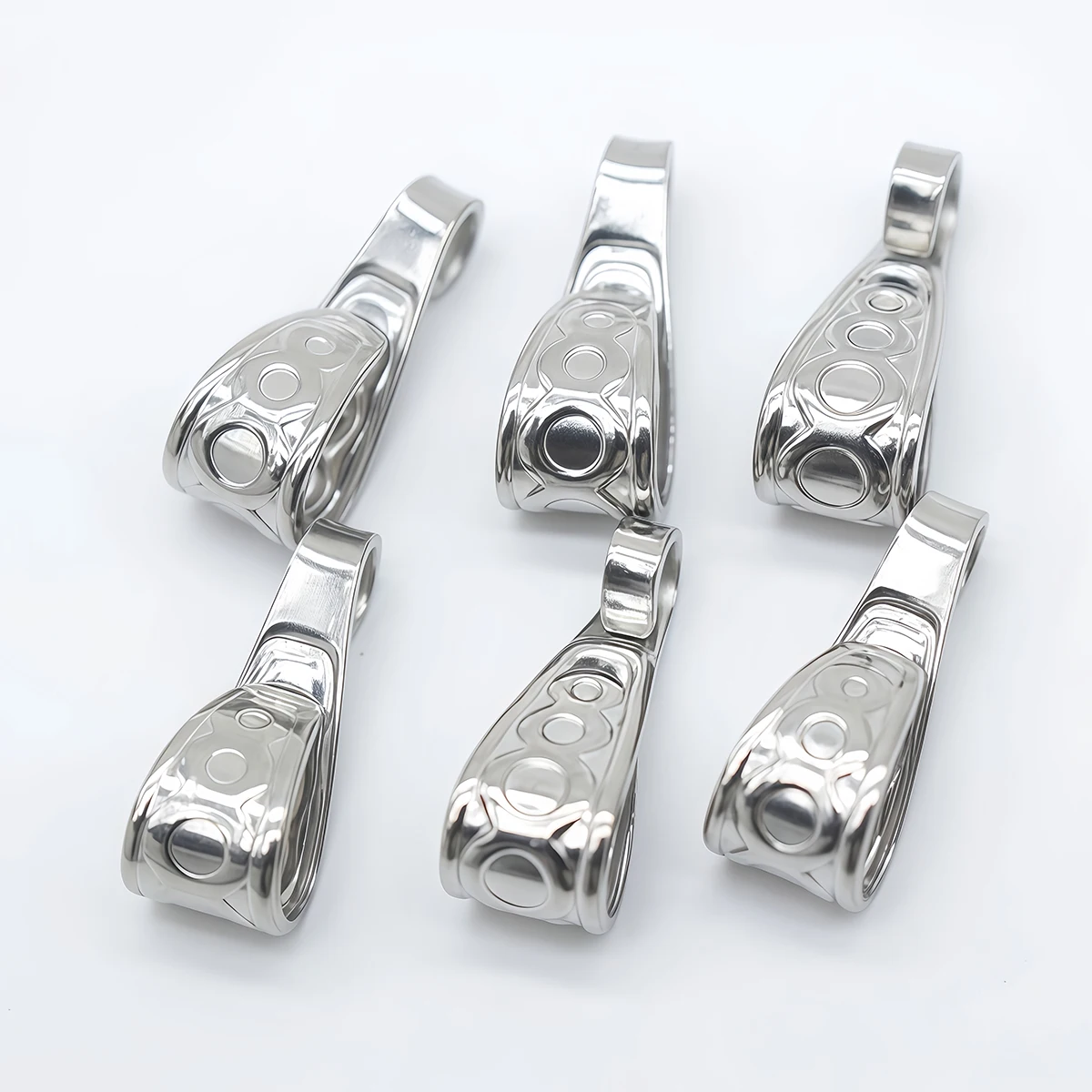 10-30 Stück Edelstahl-Anhängerhaken, Verbindungsstücke, Verschlüsse 6x16mm, Halsketten-Anhängerclips, Zubehör für die Schmuckherstellung – Detail 5