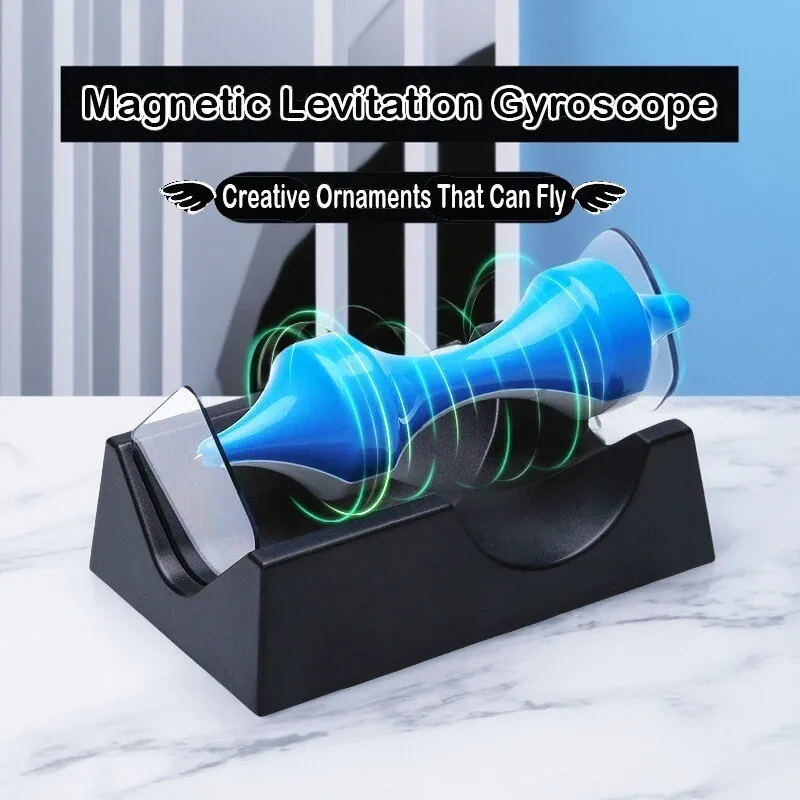 Magnetic Suspension Rotating Roller Craft Toy Novelty Home Decoration No Battery Required Education Science Experiment