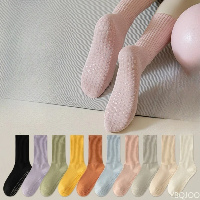 

11 пар модных универсальных женских носков средней длины для весны и осени, новые нескользящие спортивные женские носки для дома