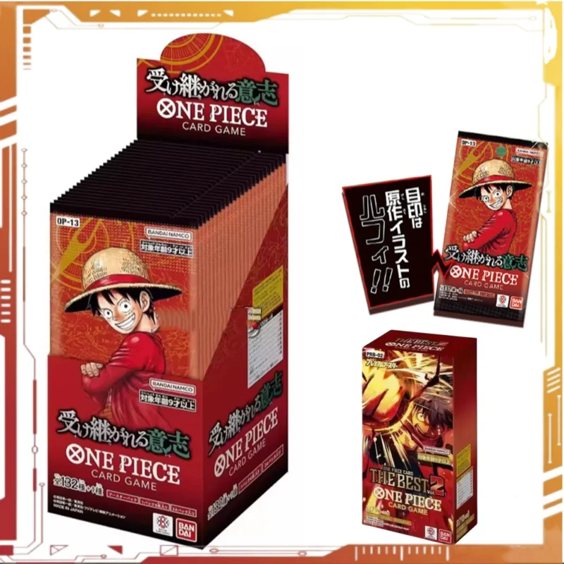

﻿ Original One Piece Card PRB02 OP13 Booster Box The Will To Inherit The Best vol2 OPCG Tcg Collection Card Toy Gifts