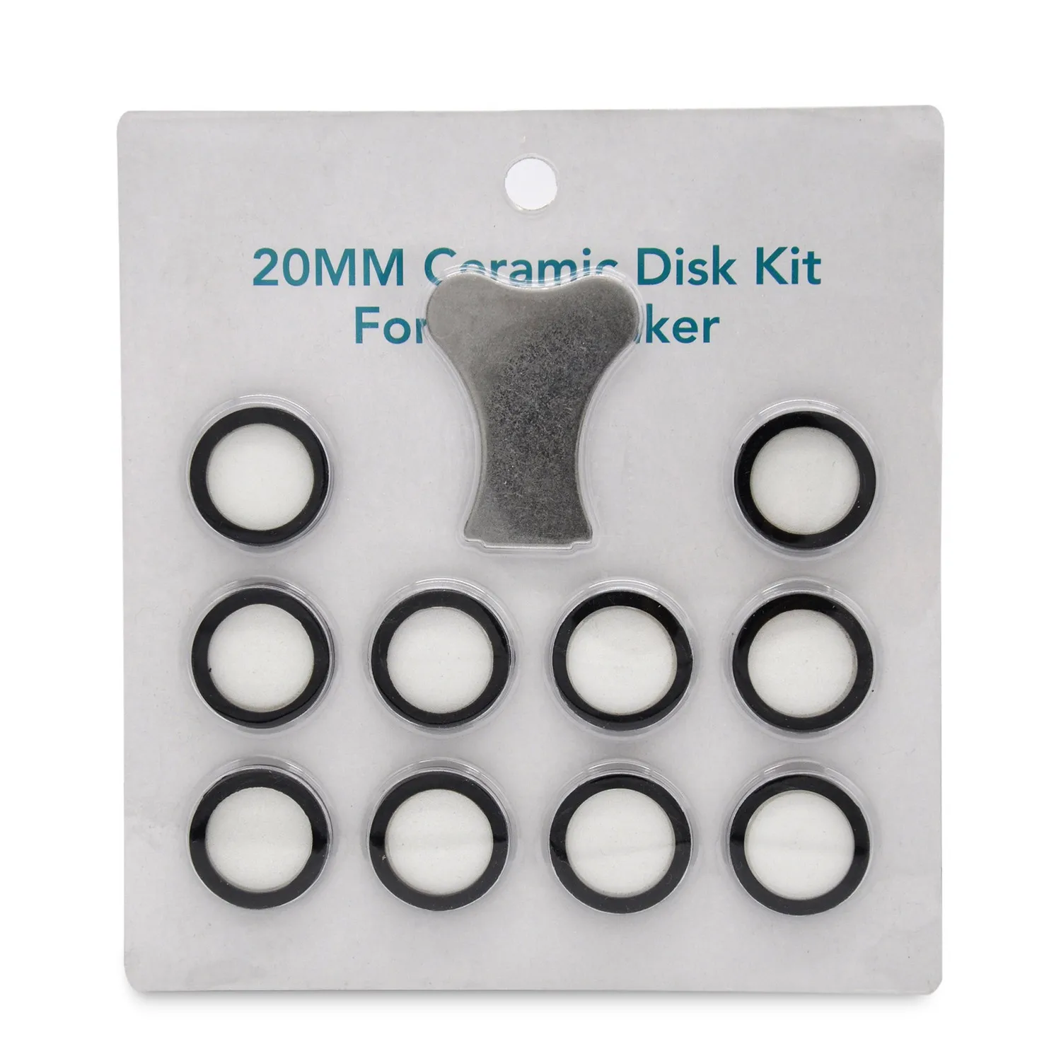 

11Pcs Mist Maker Maintenance Kit, Ceramic Disk Ceramic Disk Key Replacement Parts Kits for Fog Machine