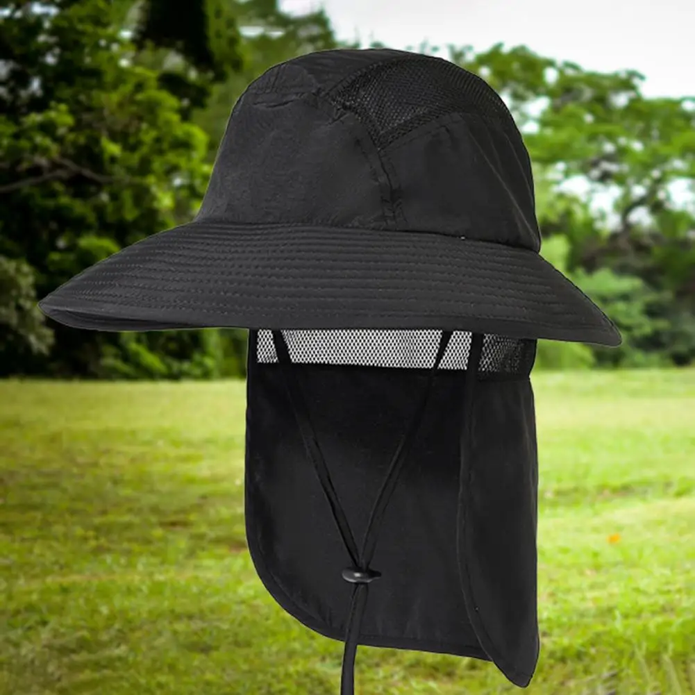 Men Fishing Hat  Practical Wide Brim Non-Fading  Outdoor Sun Visor Caps Unisex Fishing Hat for Women