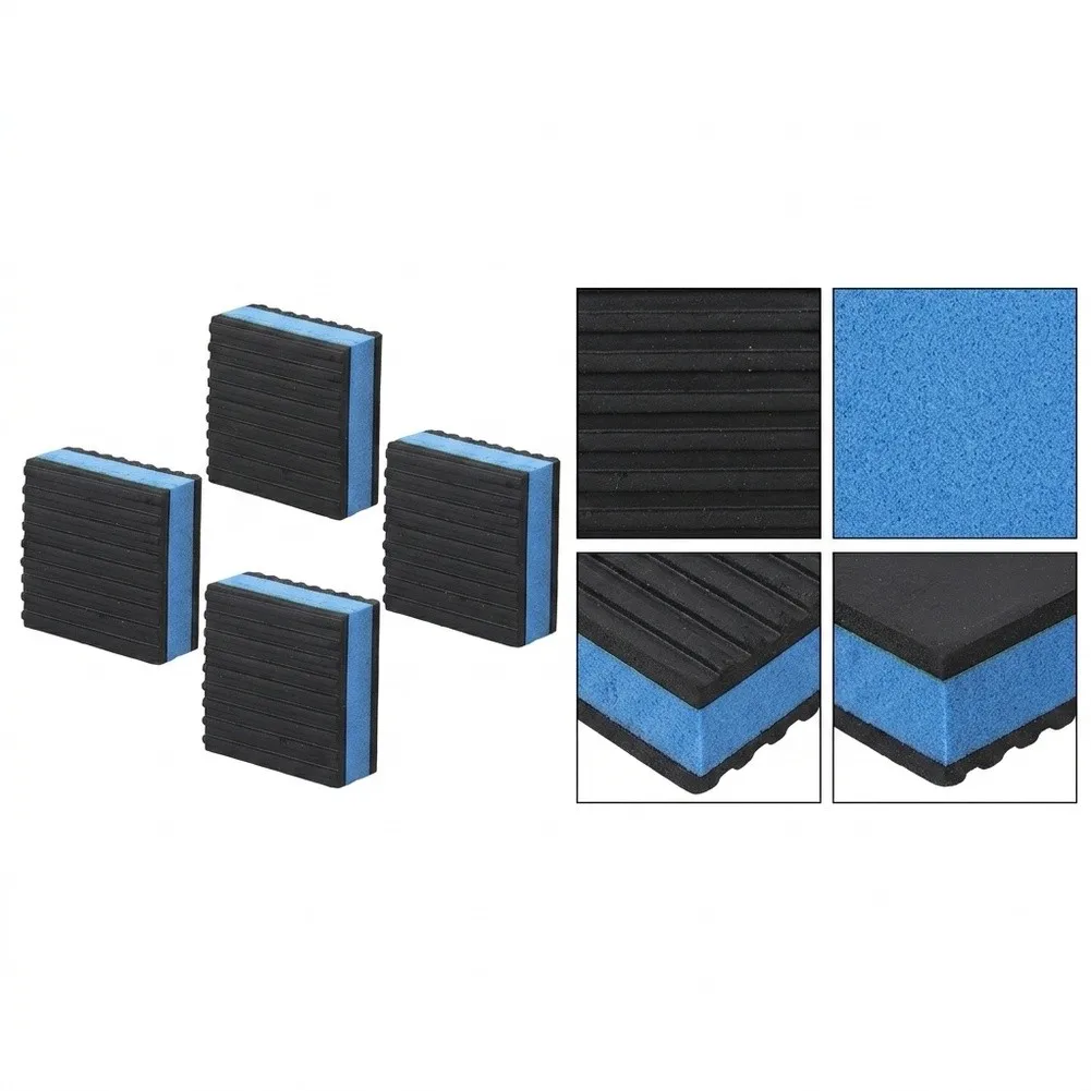 4pcs EVA Vibration Rubber Pads for Heavy Equipment Floor Mounting Oil Resistant Aging Resistant Structural Stability