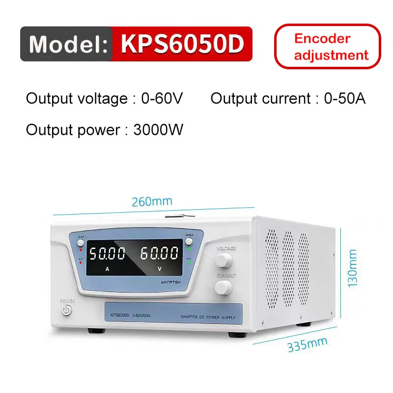 KPS6050D 60V 50A universal adjustable high-power electric vehicle lithium battery charger numerical control power supply