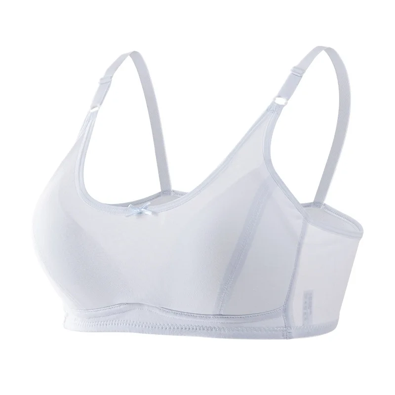 One-strap Woman's Brassiere Underwear Daily Wear Adjustable Shoulder Lady's Bra Straps Fixed Cup Teenage Girls Development Stage