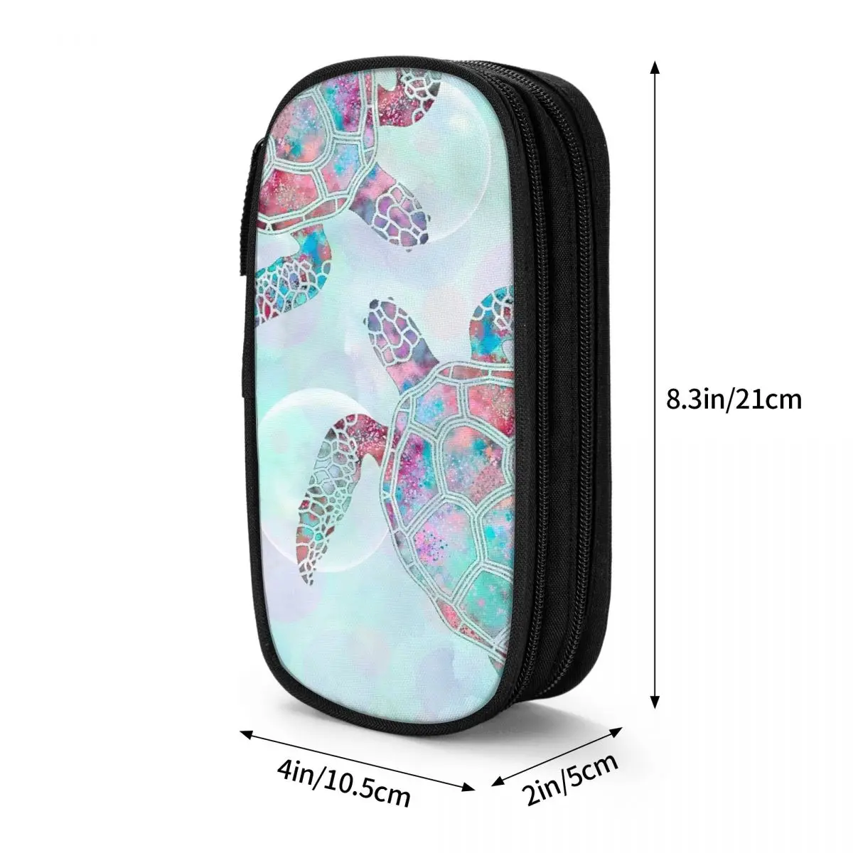 Sea Life Turtle An Ocean Themed Pencil Case for Students School Pen Box Pencil Bag Stationery Supplies Pen Holder Bag
