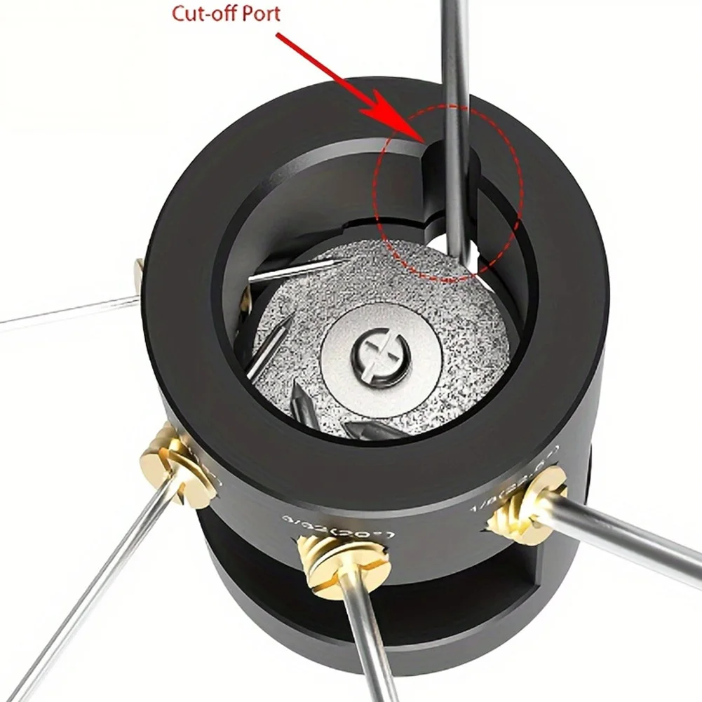 TIG Welding Tool Multi Angle & Offsets TIG Tungsten Sharpener Head Tool with Wheels & Connecting Rod for Precision TIG Welding