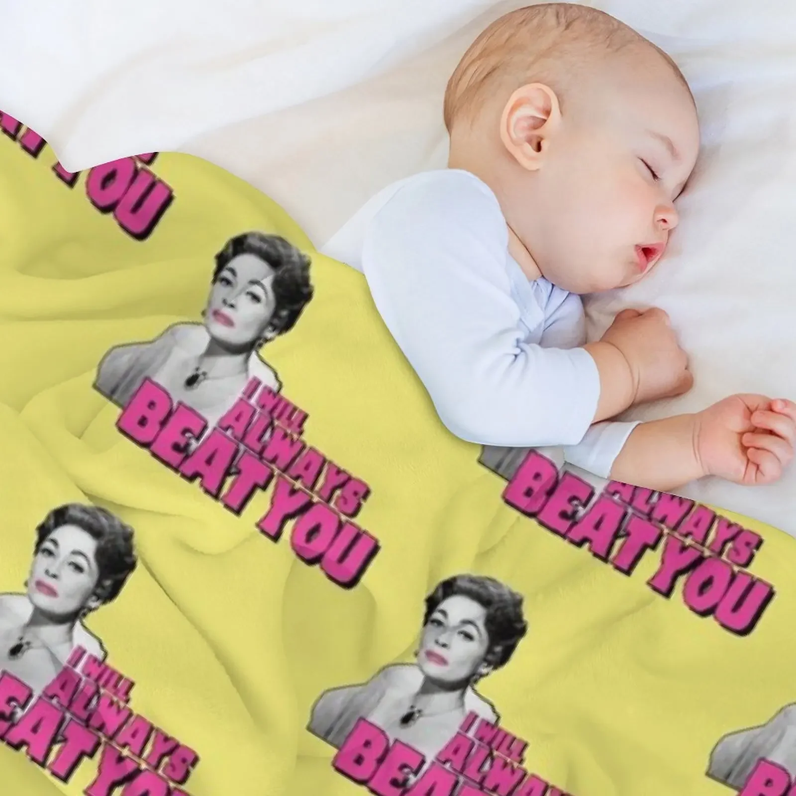 مومي عزيزي 'Faye Dunaway IS Joan Crawford.. فيلم إقتباس طباعة رمي بطانية أريكة عملاقة الفانيلا النسيج البطانيات #5