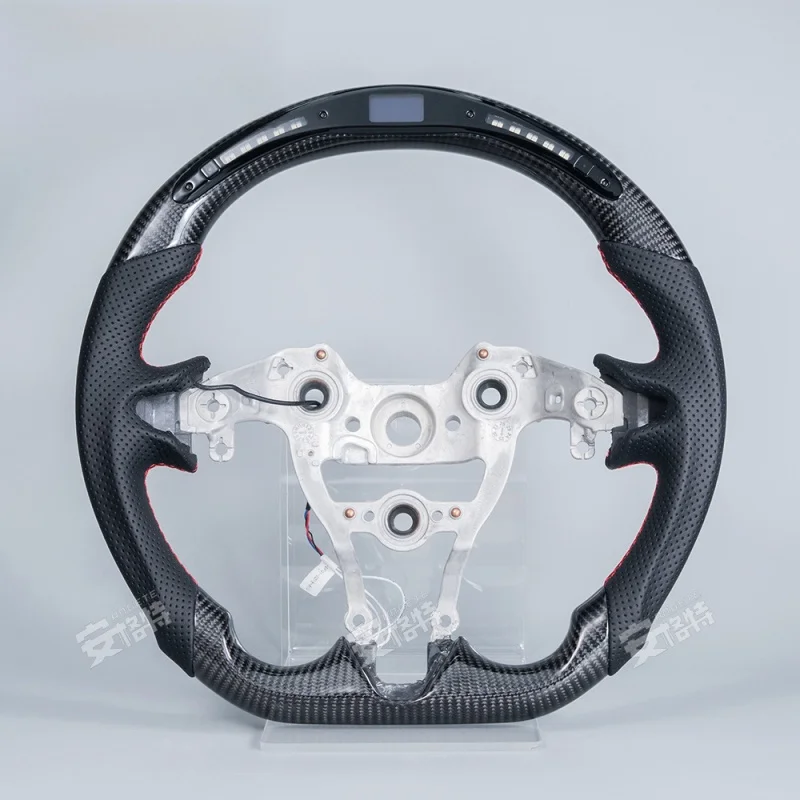 For Hyundai Elantra N/I30N/I20N modified carbon fiber LED smart upgraded steering wheel
