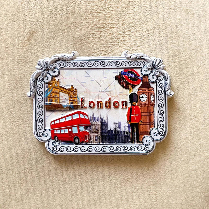 

London 3D Resin Fridge Magnet - Iconic Symbols of the UK, Cultural Value, and Historical Significance