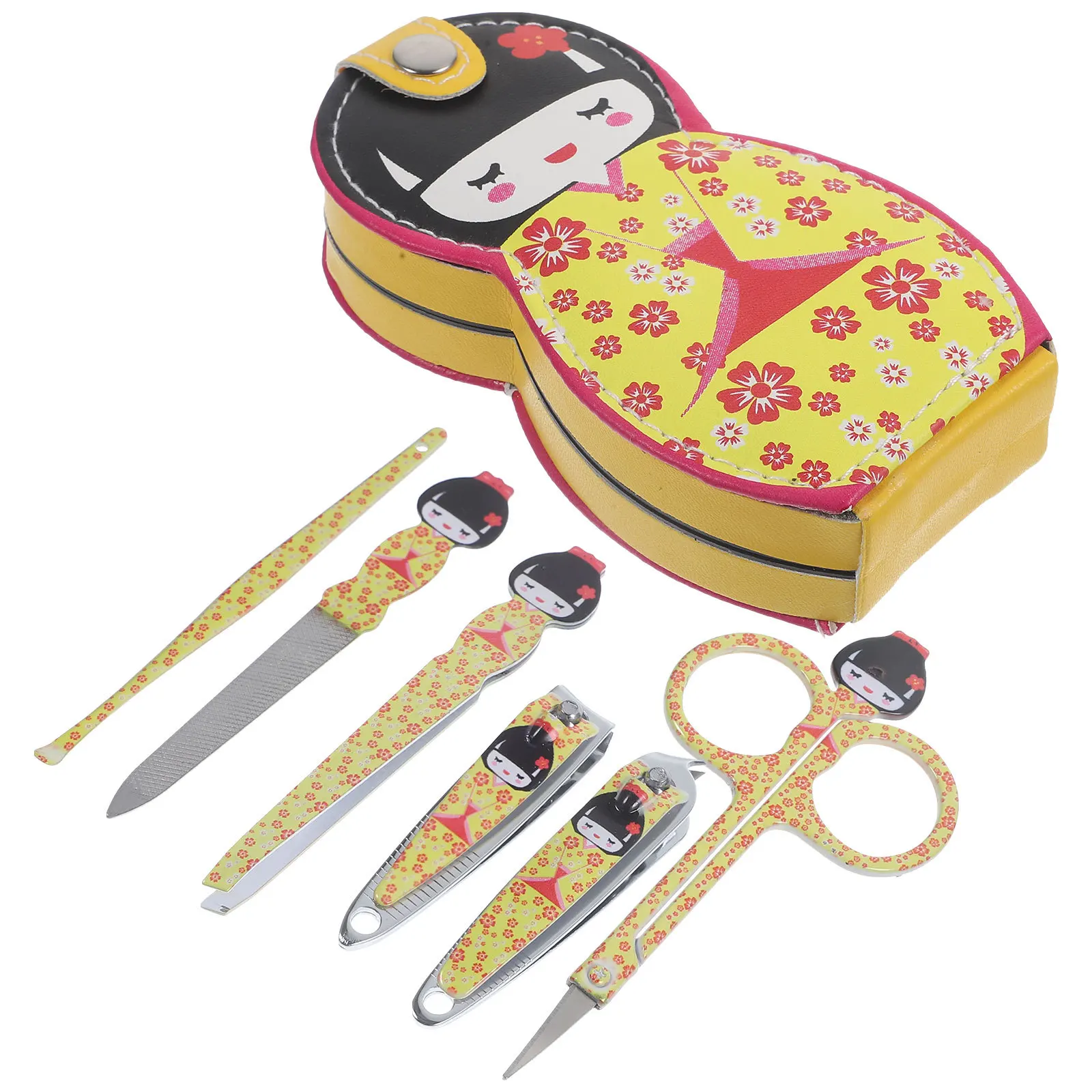 1 set tagliaunghie set manicure pedicure strumento professionale per la cura personale kit tagliaunghie con custodia strumento per manicure