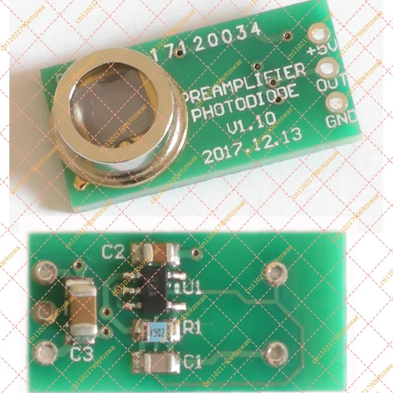 Photodiode amplification module, light intensity detection module, illuminance meter