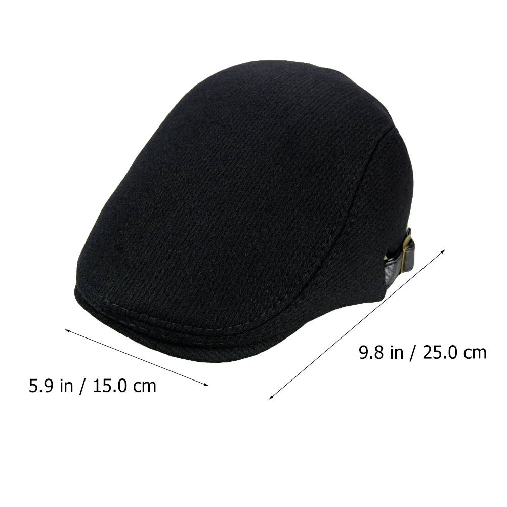

s Beret Peaked Hat Men Vintage Woolen Cap Warm Beanie Autumn Winter Fashion Lightweight Stylish Outdoor Headwear