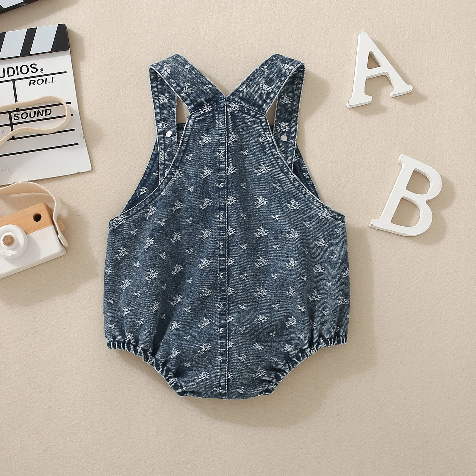 Summer Unisex Baby Bib Overalls Denim Sleeveless Outdoor Casual Clothes for Infants And Toddlers