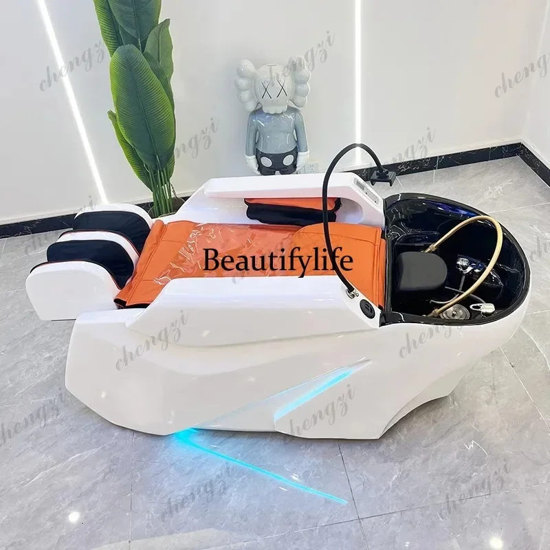 K153  Sink Beauty Shampoo Chair Stylist Ergonomics Spa Simplicity Shampoo Chair Hair PU Leather Furniture