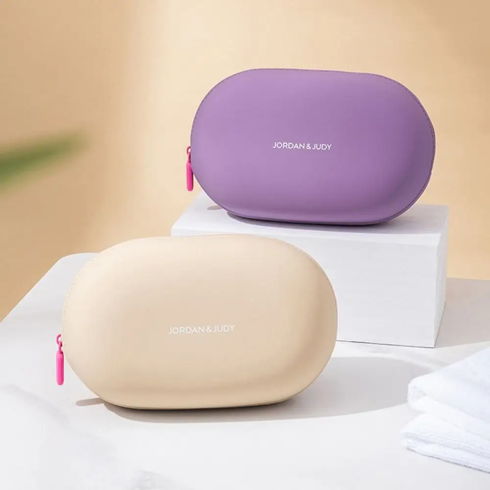 

Cute Large Capacity Silicone Cosmetic Bag Moisture-proof Waterproof Cosmetic Storage Bag Soft Wash Bag for Home