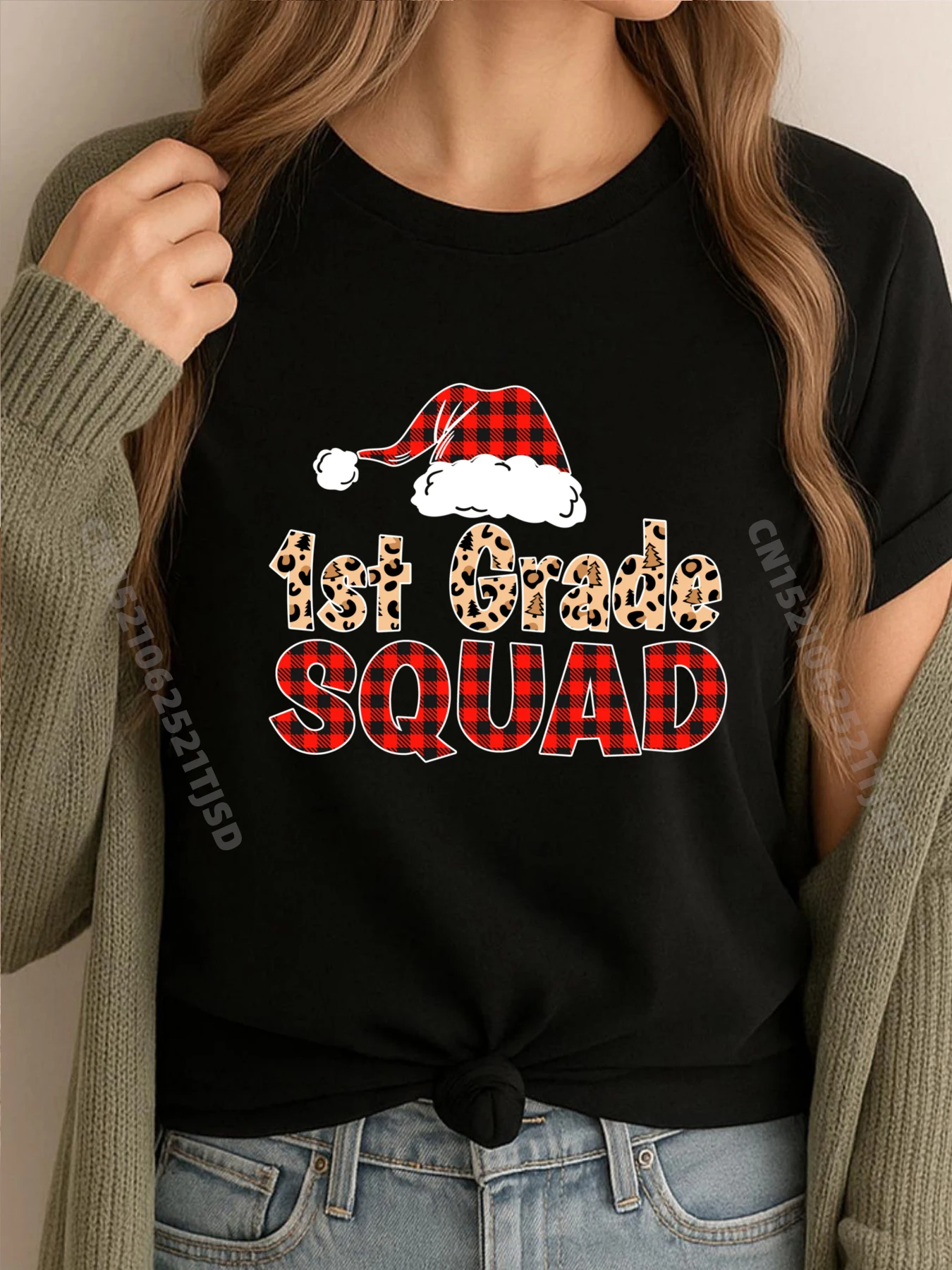 

1st Grade Squad School Group Matching Christmas Pajama Party Big And Tall T Shirts Graphic T Shirts
