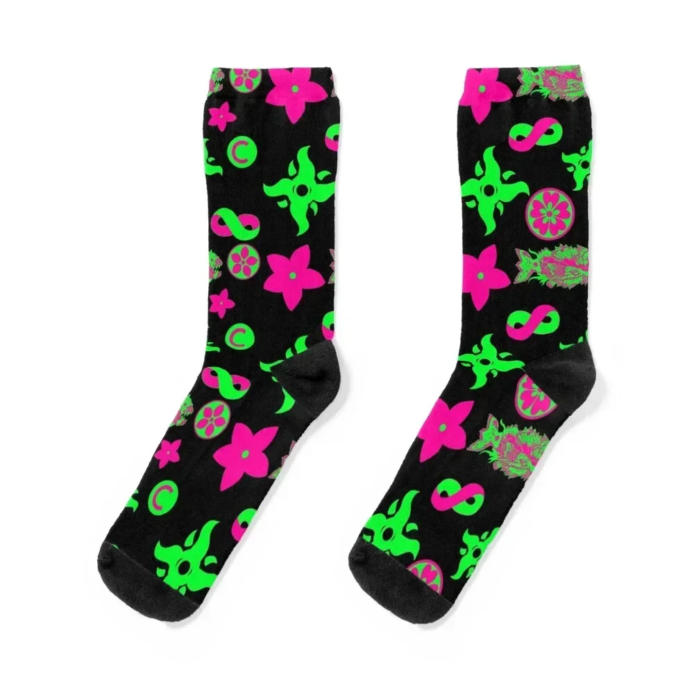 

Matchablossom (Neon) Socks Thermal man winter funny sock anti slip football Socks Men Women's