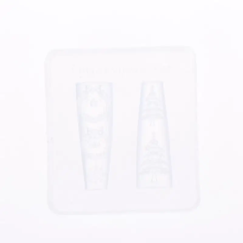 1 Stück Schmetterlingsknoten-Schneeflocken-Weihnachtskranz 3D-Maniküre-Silikonform Niedliche Weihnachts-Nagelkunstformen DIY Nagelkunst-Deko – Detail 15