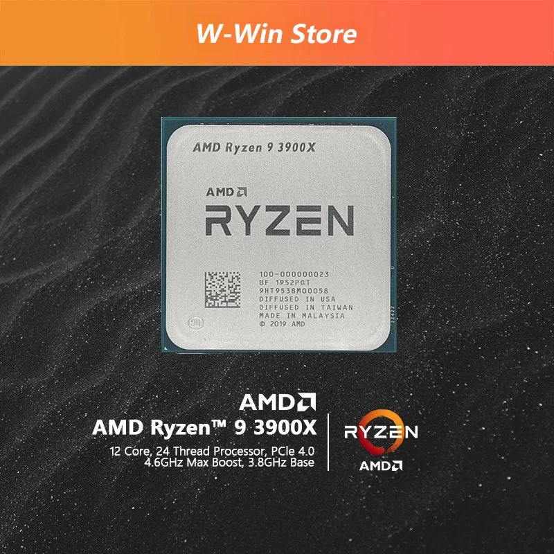AMD Ryzen 9 3900X (000000023) – تقييم شامل لأداء المعالج الأقوى في فئة 12 نواة بدون مروحة