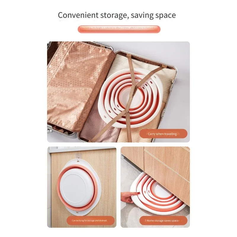 Lavabo pieghevole per il viso e i piedi del bambino Lavabo portatile per la casa Lavabo speciale per bambini per lavare i glutei e i piedi