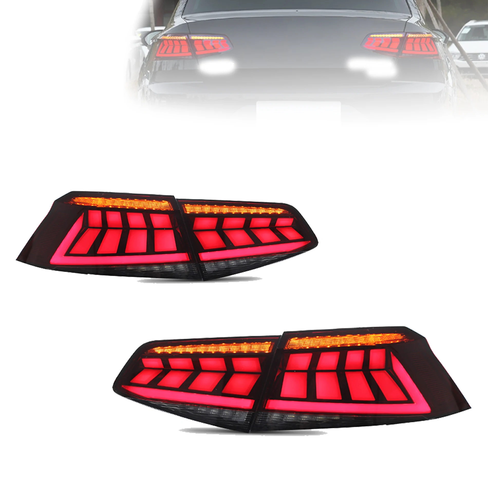 Luci Posteriori Per Volkswagen Passat B8 2017-2019 TT-ABC Led Drl Auto Fanale Posteriore Di Montaggio Segnale Accessori Auto Lampada-image