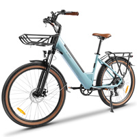 KAISDA K601 Adult Electric Bike 250W Motor Electric Bike 36V 16Ah Battery 26 Inch Rubber Tires City Commuter Electric Bike