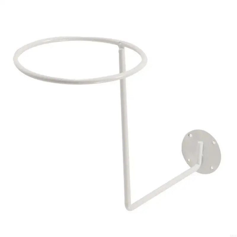 581E Wall Mounted Hat Rack Metal Display Stand for Hanging for Jacket Coats Caps Ball
