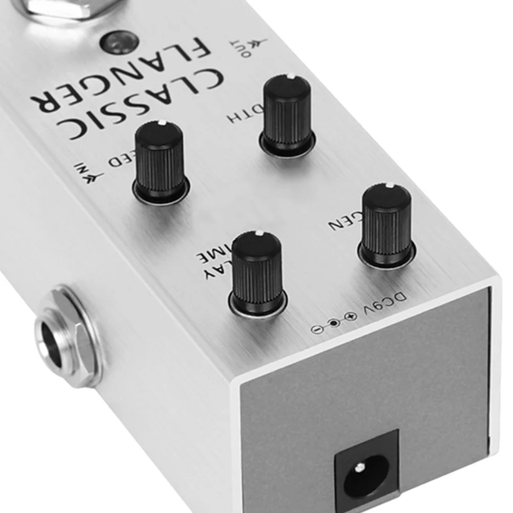 الكلاسيكية فلانجر الغيتار الكهربائي المؤثر دواسة تأثيرات الصوت المعدنية المحمولة دائم طويلة الأمد لهجة تأثير الغيتار