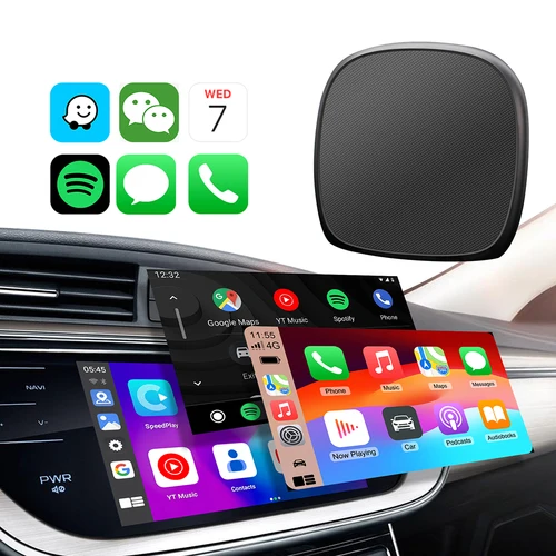 Imagen 2 del producto Android 13 inalámbrico CarPlay Ai Box QCM6115 8 núcleos compatible con Netflix y Youtube GPS incorporado 4G LTE SIM para Ford Benz VW Audi Toyota